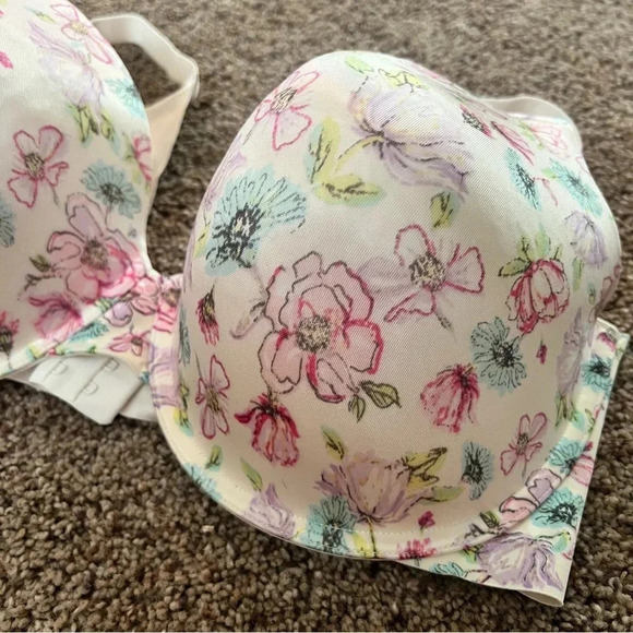 Secret Treasures 52469 Women Floral Light Lined Back Smoothing T Shirt Bra 40DDD - Picture 7 of 13